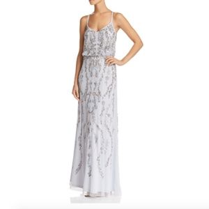 Adrianna Papell Embellished Blouson Gown